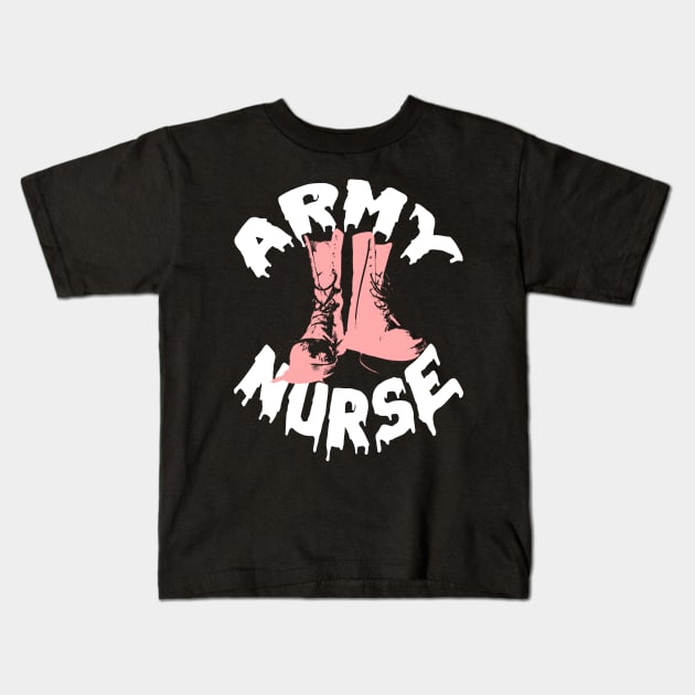 army nurse Kids T-Shirt by Darwish